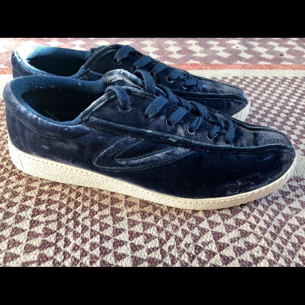 Madewell Navy Velvet Sneakers - Picture 7 of 8